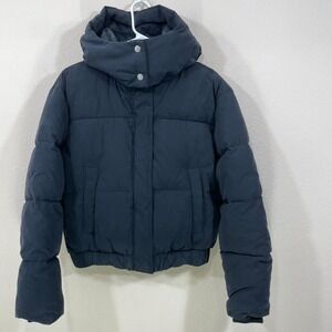 Abercrombie & Fitch Womens SMALL The Ultra Collection Puffer Bomber Hood Jacket